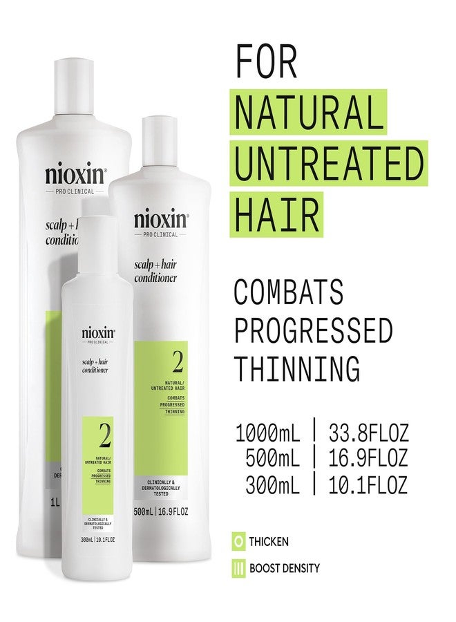 Nioxin Scalp + Hair Thickening System 2 Conditioner | For Natural or Untreated Hair with Progressed Thinning | With Niacinamide and Biotin |10.1 Fl oz. - Image 4