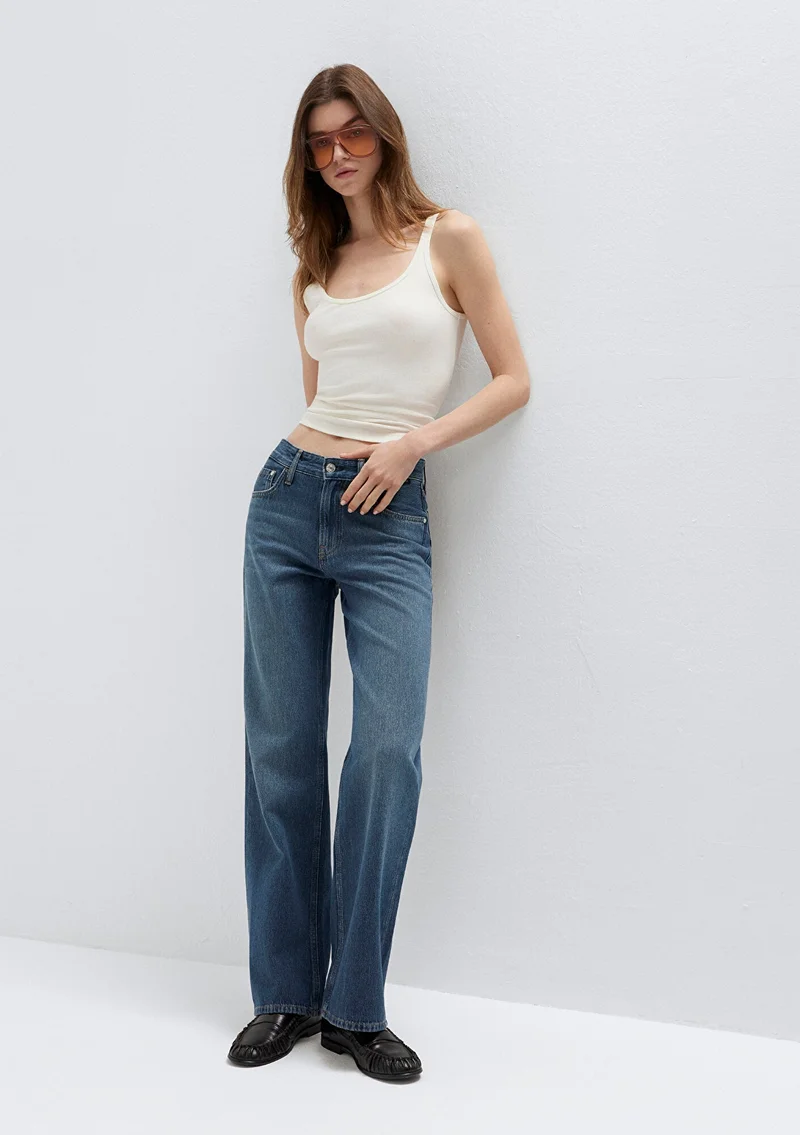 Mavi Lovely Dark Foggy Classic Denim Jean Pants