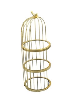 Generic Triple Metal birdcage cupcake stand - gold  - Image 1