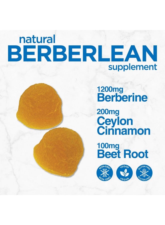 DietWorks BerberLean Gummies with Ceylon Cinnamon, Berberine Gummies, Promotes Energy, Digestive Support, Immune Health, 60 Gummies, Tropical Fruit Flavor - Image 3