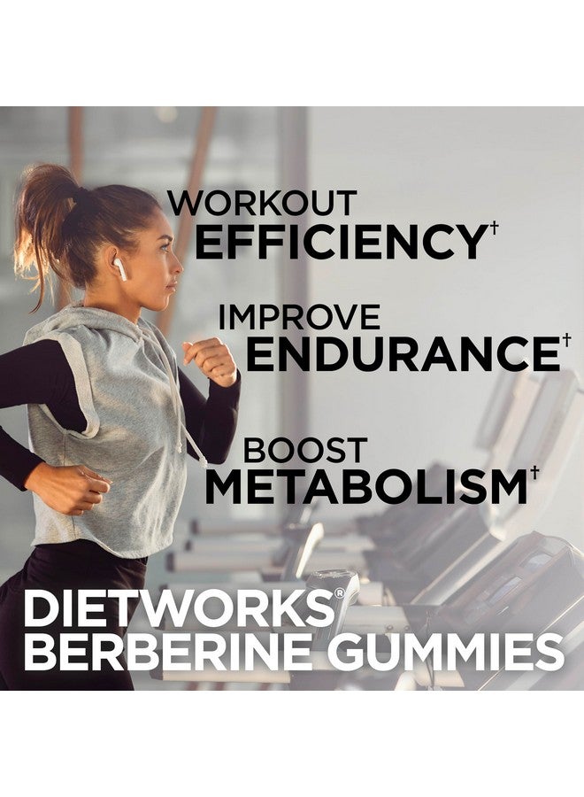 DietWorks BerberLean Gummies with Ceylon Cinnamon, Berberine Gummies, Promotes Energy, Digestive Support, Immune Health, 60 Gummies, Tropical Fruit Flavor - Image 4