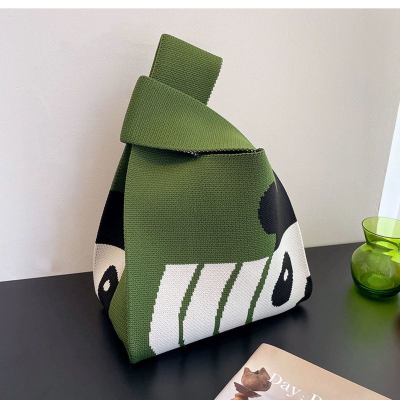 National Treasure Panda Knitted Handbag - Image 5