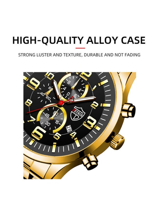 ديروس ساعة يد كوارتز للرجال، إطار ذات مقياس رقمي طابع أنيق وعملي في التصميم - Image 5