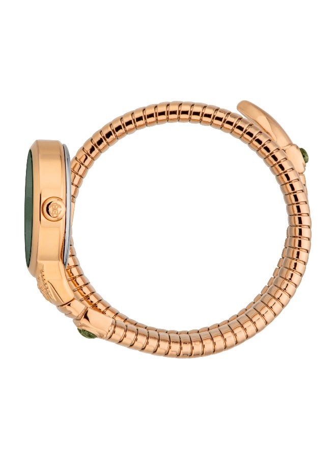 roberto cavalli روبرتو كافالي RC5L104M0045 - ساعة كوارتز نسائية من الفولاذ المقاوم للصدأ 3 عقارب - Image 2