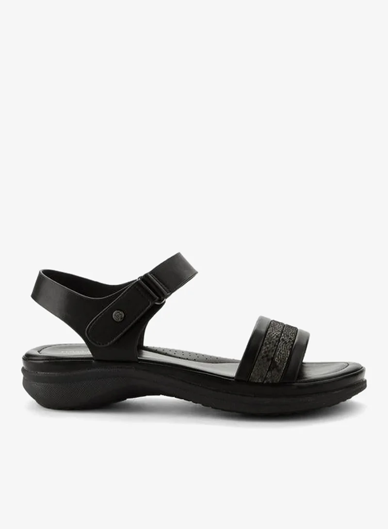 Flora Bella Women Textured Hook & Loop Sandals