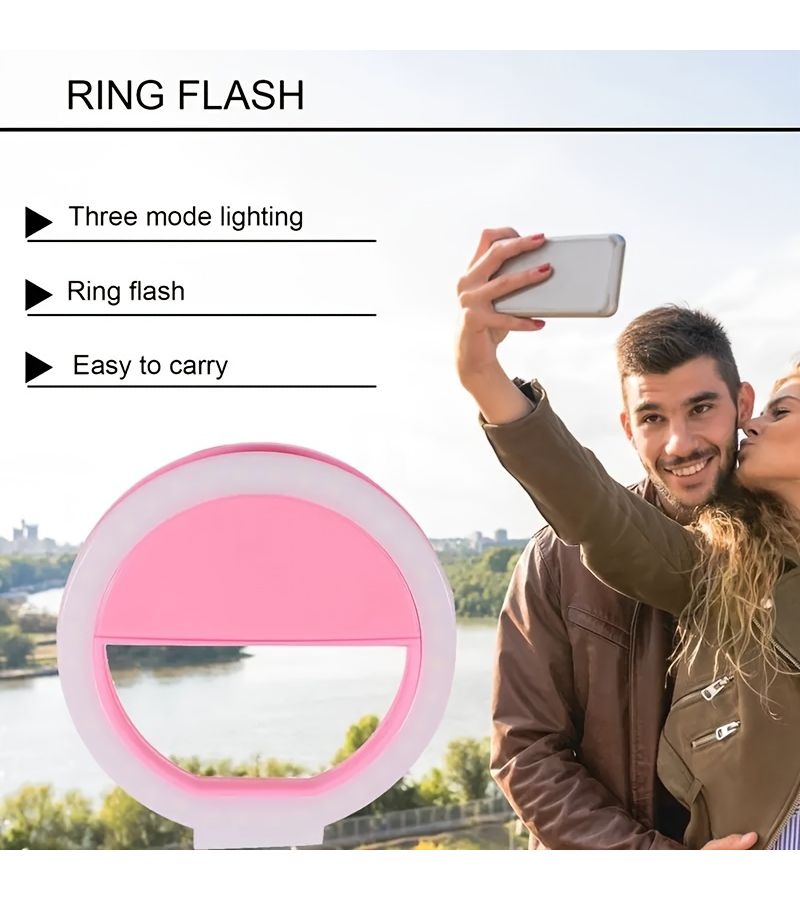 Black LED Ring Fill Light for Phone Live Streaming Video Selfie Makeup Beauty - Image 4