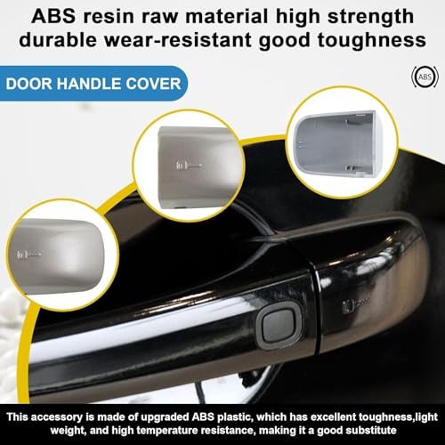 Goholy Car Door Handle Cover Cap Compatible with Volvo 0716 S800410 S400917 XC600816 XC700815 V701013 C300613C700512 V50 39998270 Door Key Cover Handle Accessories Lock Cap Black - Image 5