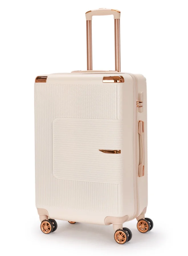 LIMRA Cabin Carry Check-In Luggage Trolley Size 20 inch Beige