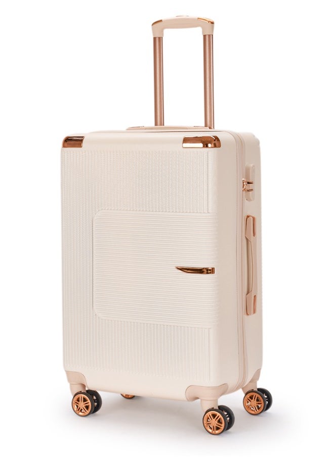 LIMRA Cabin Carry Check-In Luggage Trolley Size 20 inch Beige  - Image 1