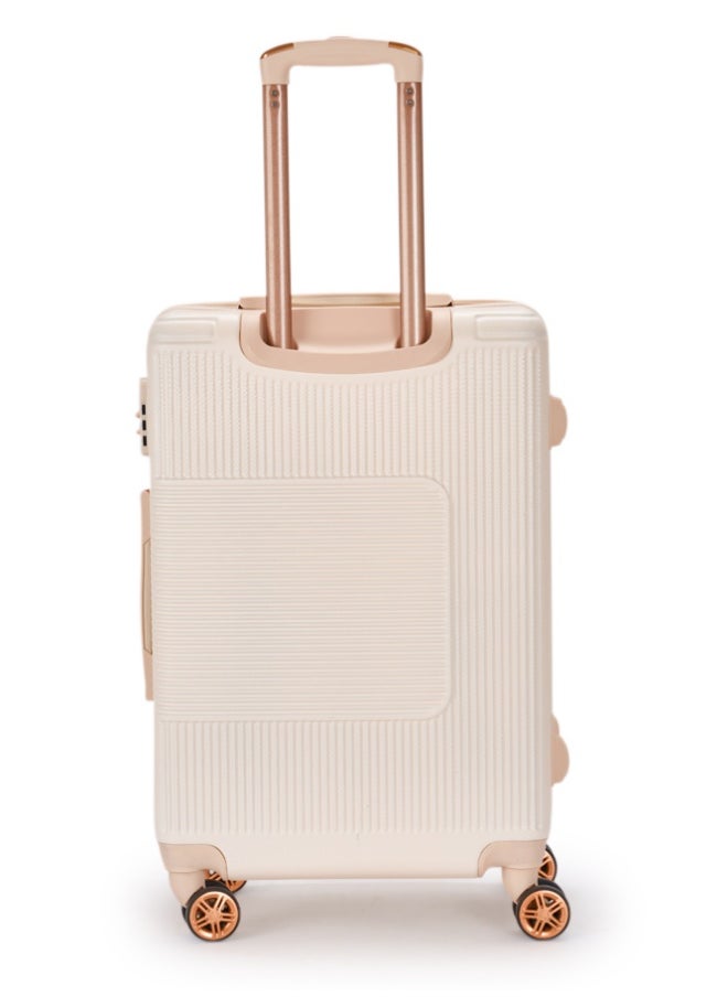 LIMRA Cabin Carry Check-In Luggage Trolley Size 20 inch Beige  - Image 3