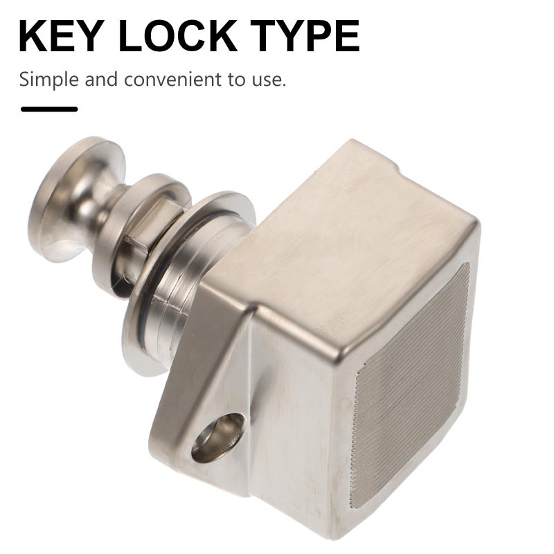Small Zinc Alloy Button Lock Cabinet Door Catch Pearl Nickel Finish For Furniture And Rv - Image 4