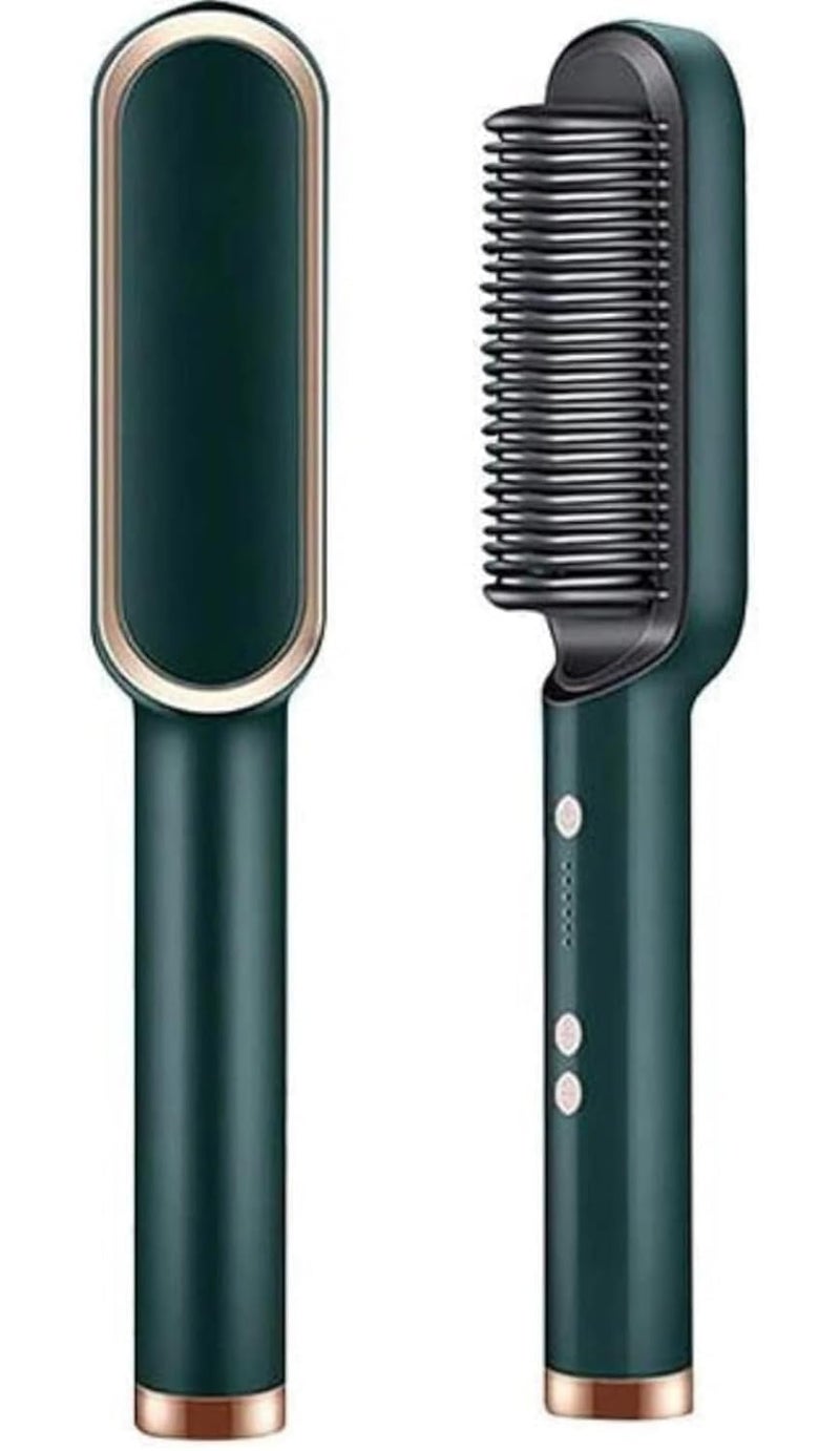 PRITAMA Hair Straightener Comb for Women Men Hair Styler Hair Straightening Iron Straightener Machine BrushPTC Heating Electric Straightener with 5 Temperature Multicolor - Image 1