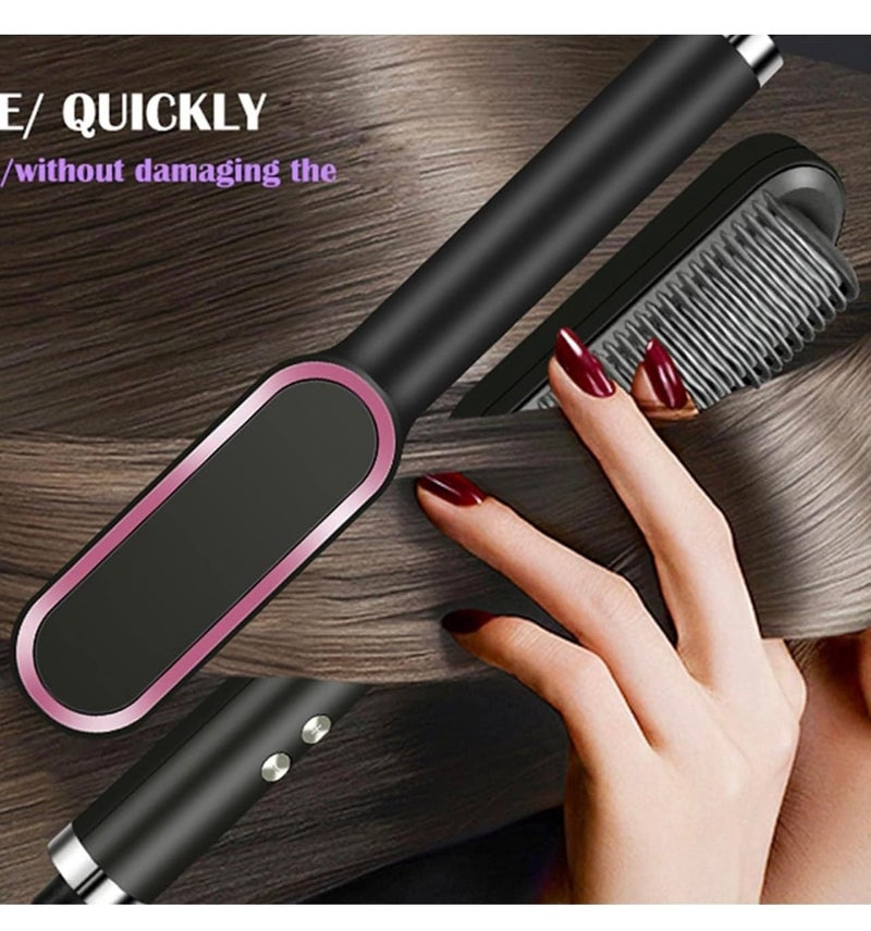 PRITAMA Hair Straightener Comb for Women Men Hair Styler Hair Straightening Iron Straightener Machine BrushPTC Heating Electric Straightener with 5 Temperature Multicolor - Image 5