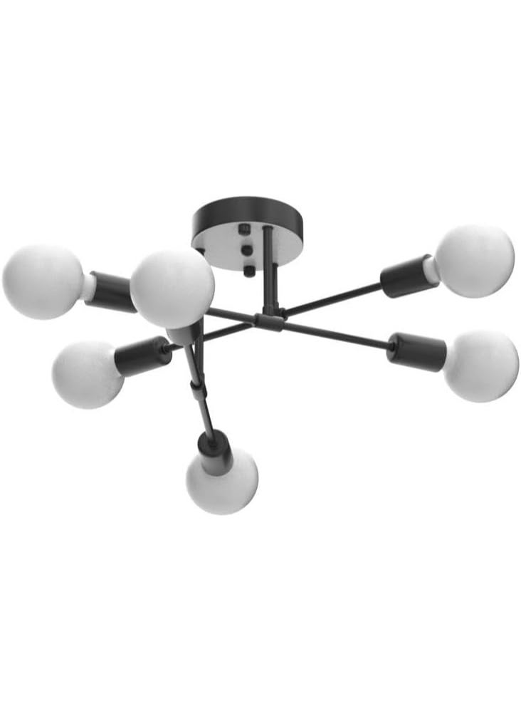 AFN Modern Multi Arm Ceiling Light Fixture with Adjustable Arms, Contemporary Indoor Ceiling Lamp for Living Room Bedroom Dining Area, Energy Efficient Decorative Lighting for Home and Office - Image 4