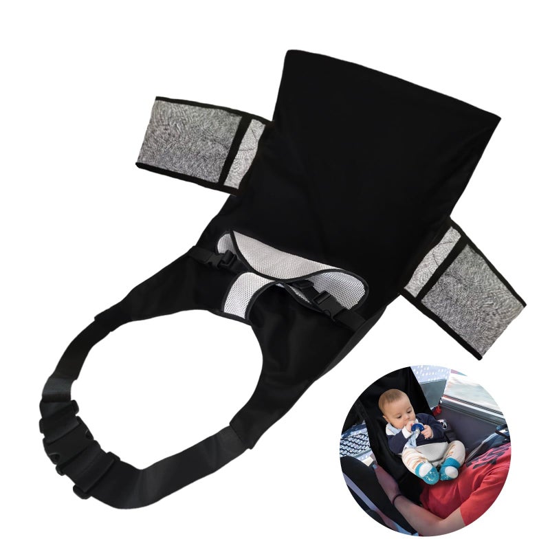 VANDOULUM Baby Airplane Bed, Travel Essentials for Flying, Toddler Airplane Seat Extender, Plane Portable High Chair Harness Seat for Little Baby (16 * 28inch) - Image 1
