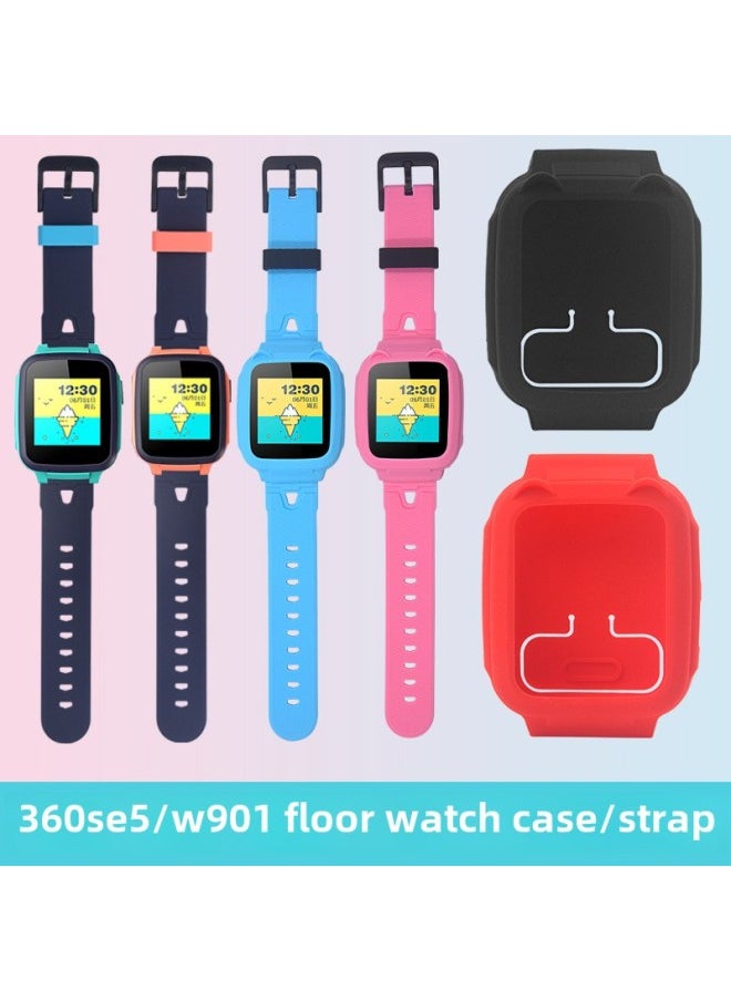 SuitaBle For 360 Kidsren's Watch SE5 Protective Case Strap SE5Plus/Kido B2/B3/8XS Silicone Protective Case-Color:Protective Cover [blue]-Specifications:ApplicaBle: 360 SE5/SE5 Plus/B2/B3/8XS