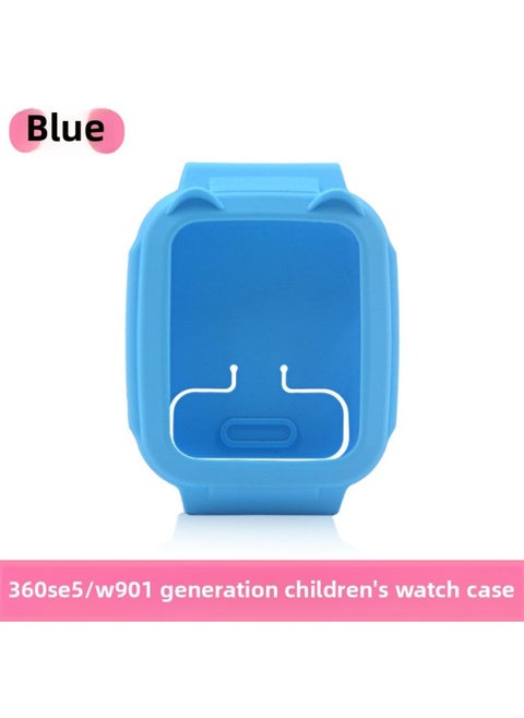 SuitaBle For 360 Kidsren's Watch SE5 Protective Case Strap SE5Plus/Kido B2/B3/8XS Silicone Protective Case-Color:Protective Cover [blue]-Specifications:ApplicaBle: 360 SE5/SE5 Plus/B2/B3/8XS