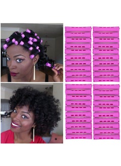 YOROSTAR Purple Perm Rods Set For Natural Hair 40Pcs Plastic Cold Wave Rods Purple Perm Rods For Long Short Hair Rollers Hair Curling Rods For Women Hair Diy Hairdressing Tools（40Pcs Purple）  - Image 1