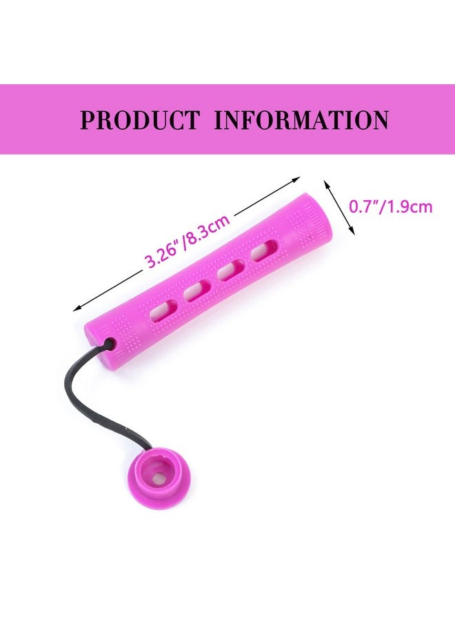 YOROSTAR Purple Perm Rods Set For Natural Hair 40Pcs Plastic Cold Wave Rods Purple Perm Rods For Long Short Hair Rollers Hair Curling Rods For Women Hair Diy Hairdressing Tools（40Pcs Purple）  - Image 3