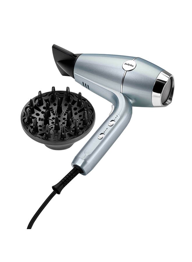 BaByliss DC Hair Dryer 2100w | Advanced Plasma Ionic Technology & Lightweight For Easy Handling| Super HtDC Motor With 2.5m Swivel Ball Cord |Salon-quality Results At Home| D773DSDE Blue - Image 2
