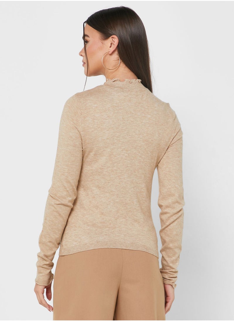 VERO MODA - High Neck Knitted Sweater - Image 1