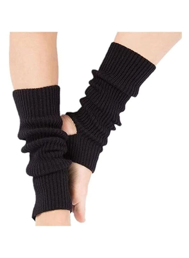 Generic Knitted Long Woman Yoga Socks Sport Leg Warmers Gym Fitness Dancing Female Girls Daily Wear Exercising Keep Warm Latin Dance  - Image 1