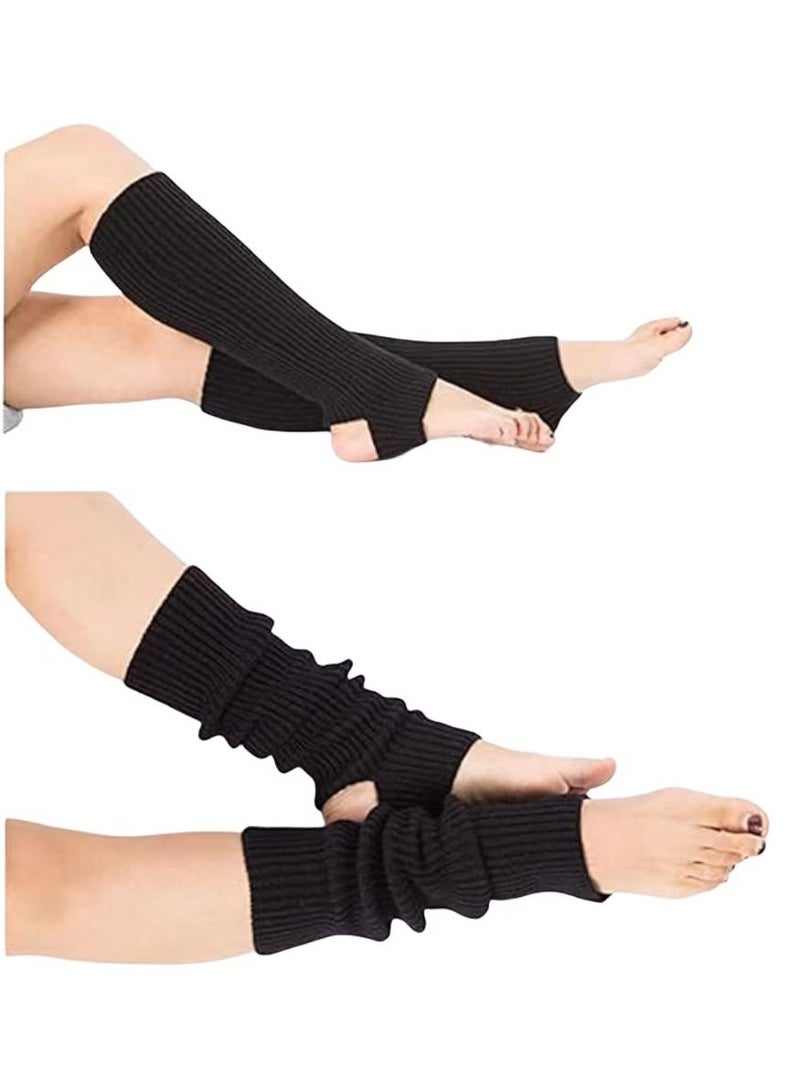 Generic Knitted Long Woman Yoga Socks Sport Leg Warmers Gym Fitness Dancing Female Girls Daily Wear Exercising Keep Warm Latin Dance  - Image 3