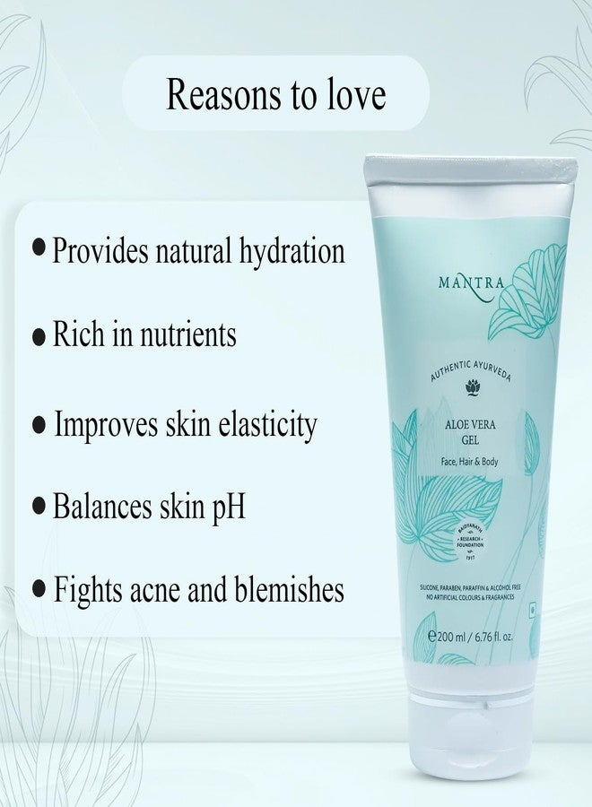 Mantra Herbal Aloe Vera Gel for Face, Hair & Body - 200ml - Image 3
