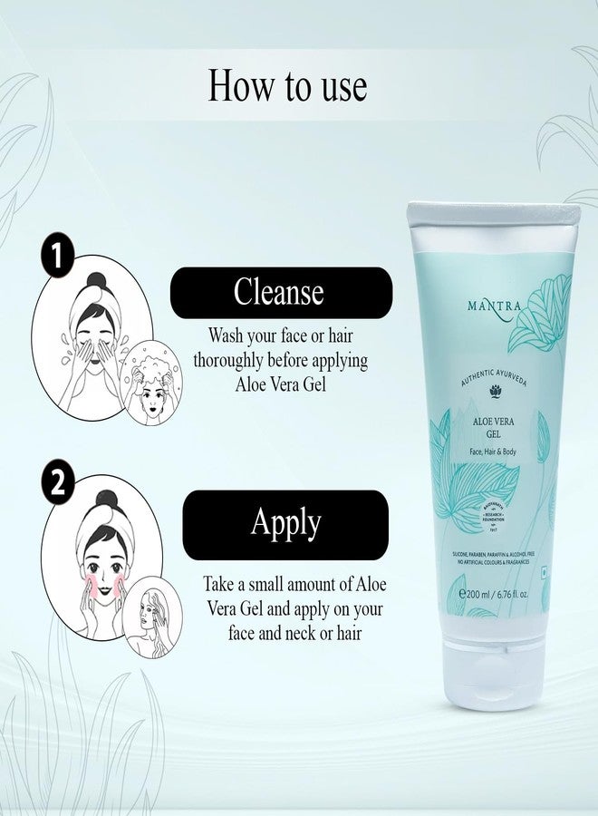 Mantra Herbal Aloe Vera Gel for Face, Hair & Body - 200ml - Image 5