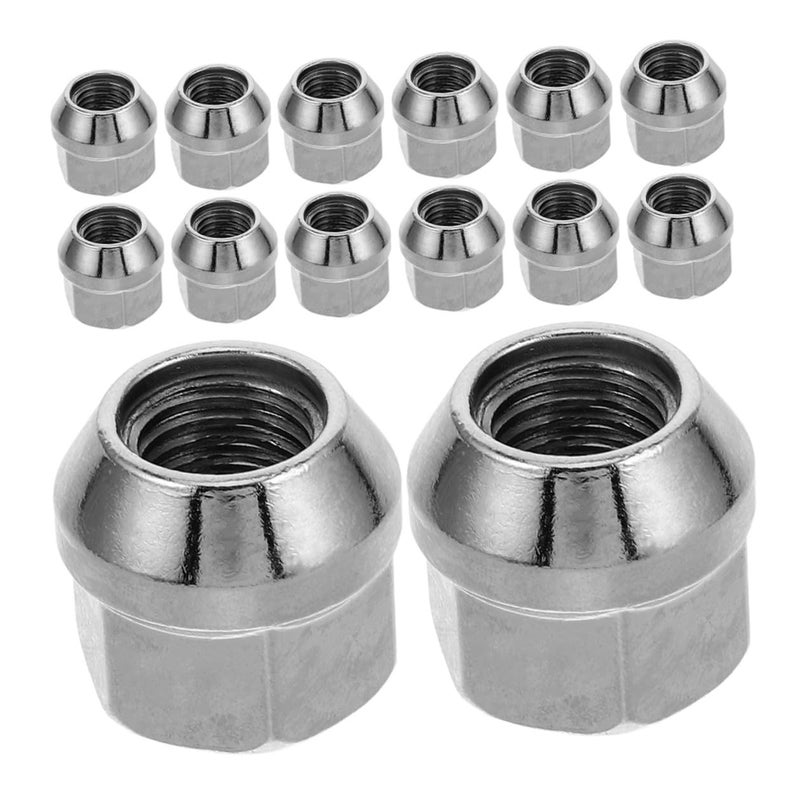 FUOYLOO 20pcs M12x1.5x21mm Automobile Flange Lug Nuts Wheel Nut Thread Replacement for Car Tire Accessories with Open End Cap Compatible with Aftermarket Wheels - Image 1