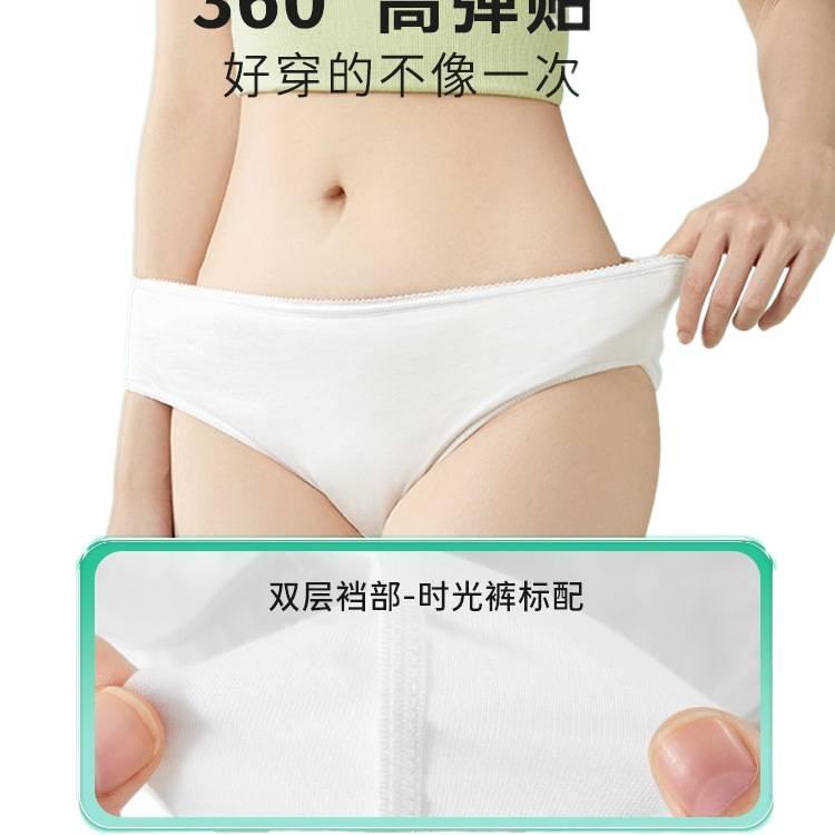 60 Pack Disposable Underwear Women No Wash Postpartum Recovery Sterile Travel Breathable Cotton Size 3XL for Desk Setup - Image 4