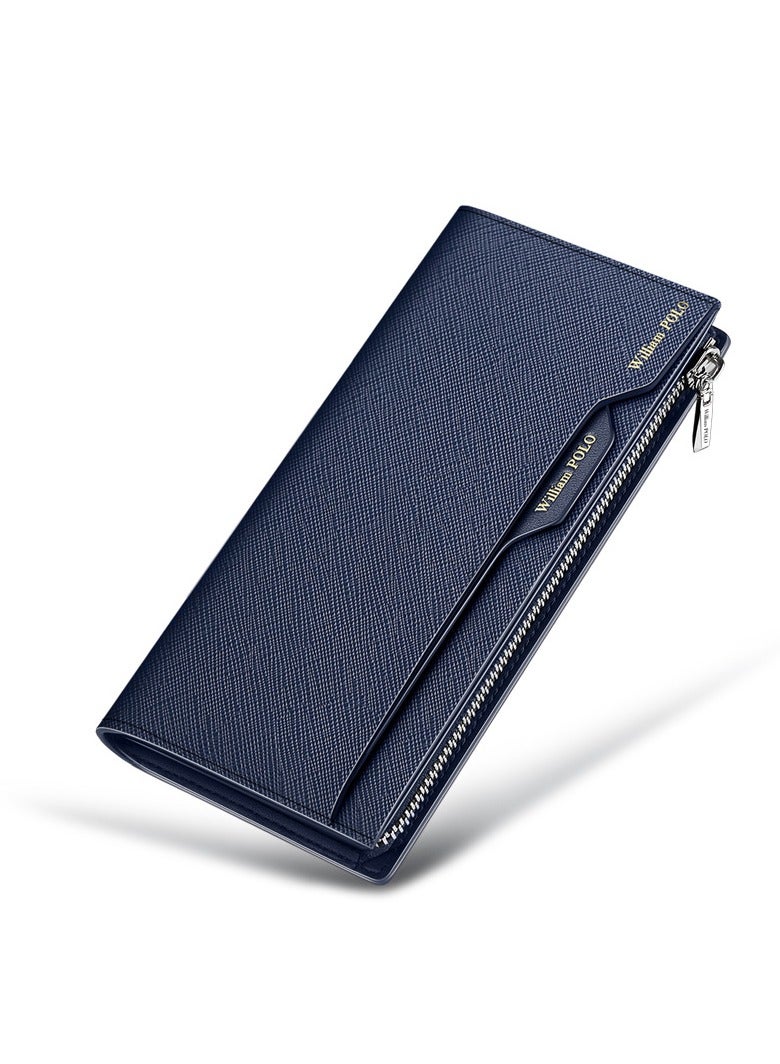 William Polo Men's premium soft leather wallet made of genuine leather and men's cowhide handbag - Image 1