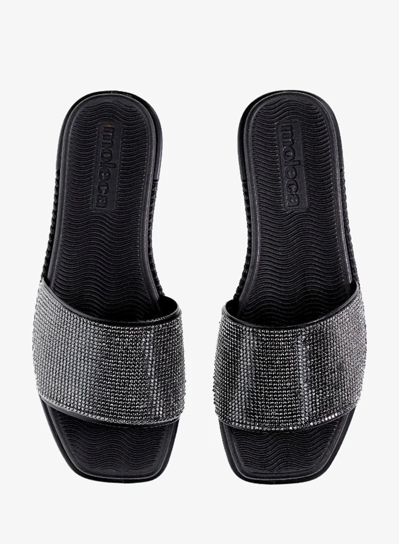 موليكا صنادل مسطحة للنساء - صنادل مسطحة أنيقة ونعال مسطحة مريحة للسيدات