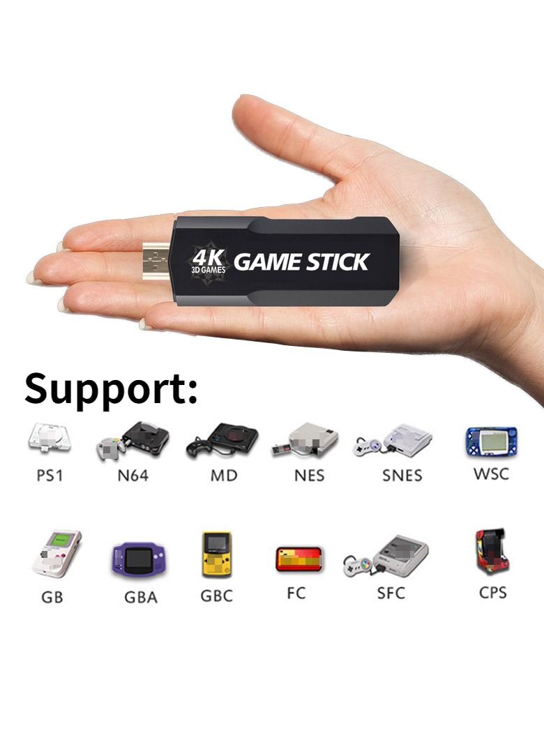 Portable Video Game Console GD10 Plus, Wireless Controllers, 4K HD TV Retro Game Console, 50 Emulators, 40000+ Games For PS1/N64/DC - Image 3