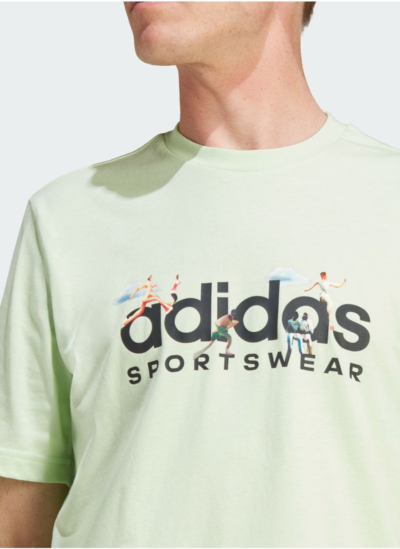 Adidas - Landscape Sportswear Graphic T-Shirt - Image 1