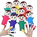 ShinyRelief 40 Pcs Feeling Finger Puppets Hand Puppets Counselor Gifts Social Emotional Learning Activities with 10 Expression Felt Finger Puppets for Autistic People - Image 3