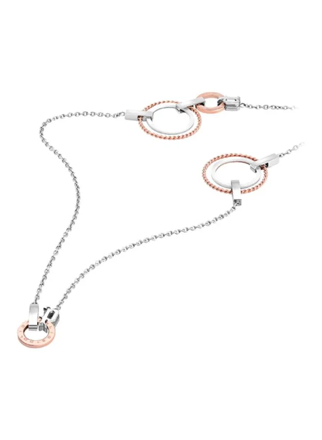 Police Silver and Gold Plated Necklace