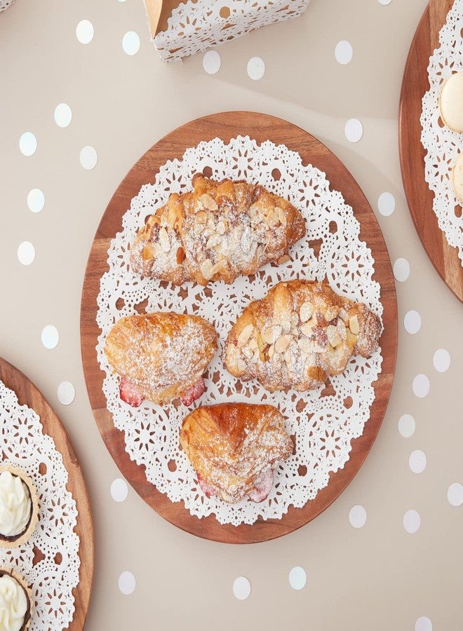 Juvale Paper Doilies for Tea Party Decorations - 12-Inch Round, White, 200-Pack - Disposable Paper Placemats & Round Placemats - Lace Doilies for Tables & Dessert Table Decor - Image 2