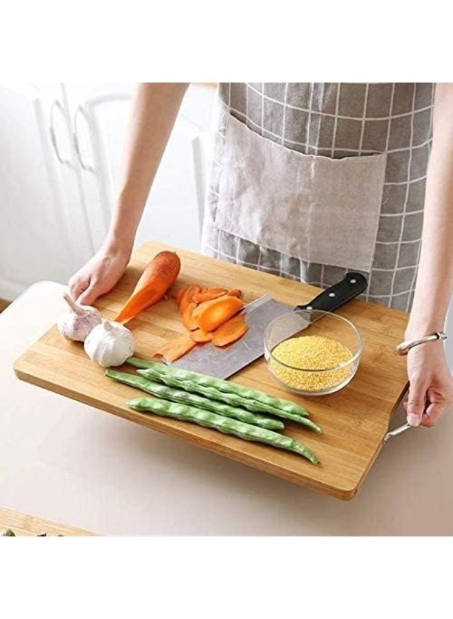 Eco-Friendly Bamboo Vegetable Cutting Board – Recyclable & Biodegradable, Durable 34x24cm - Image 2