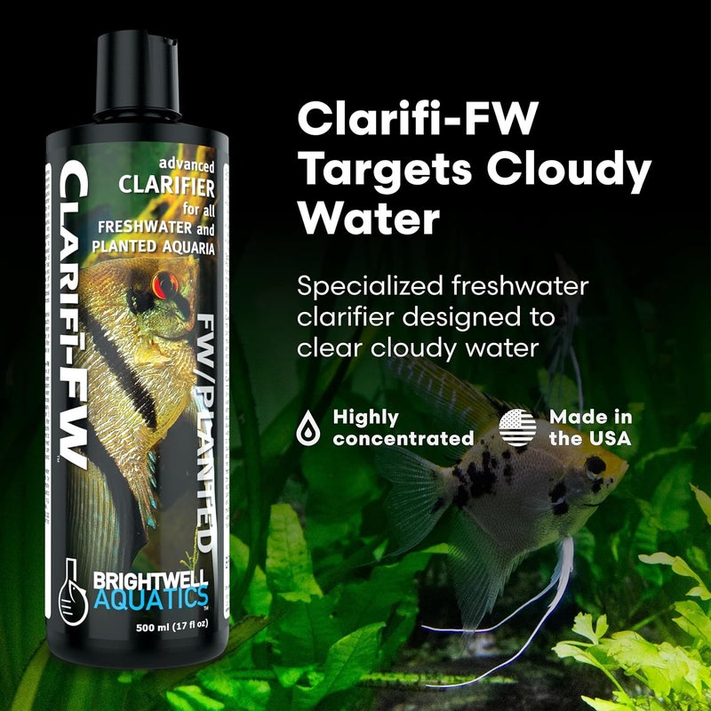 Brightwell Aquatics Clarifi-FW Advanced Clarifier for Freshwater and Planted Aquaria - 500ml - Image 2