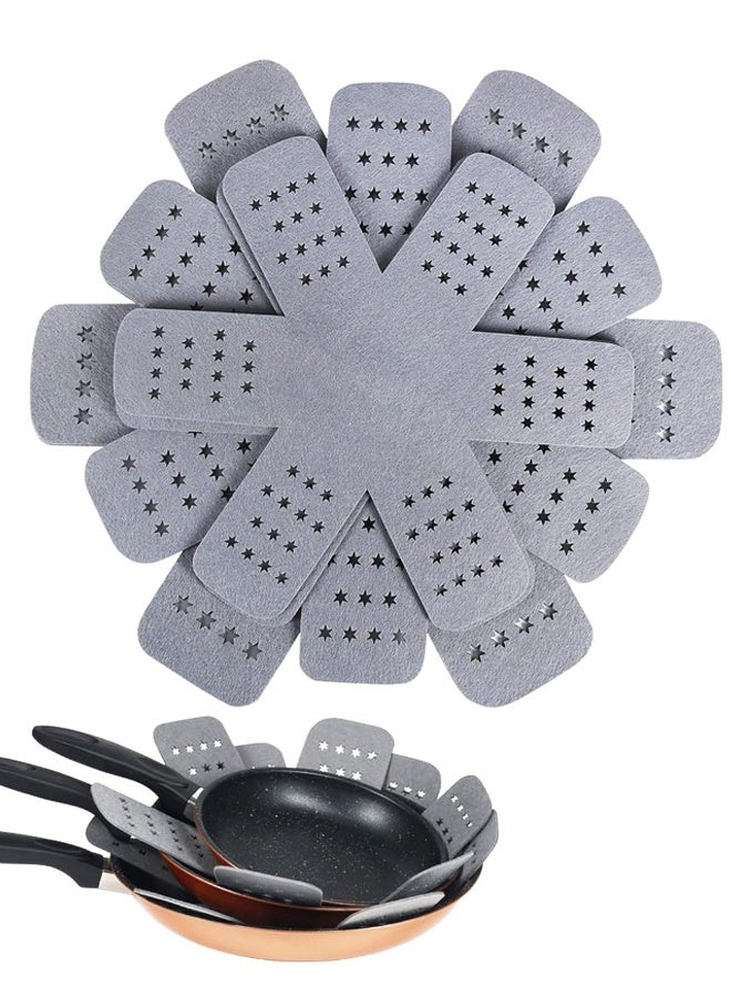 6PCS Thick Star Pattern Pan Pot Protectors 3 Sizes - Image 1