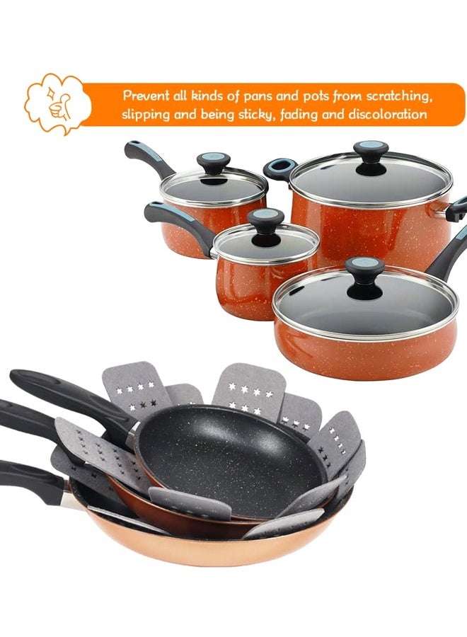 6PCS Thick Star Pattern Pan Pot Protectors 3 Sizes - Image 5