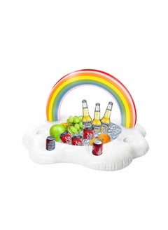 Inflatable  Cloud Drink Float, Large Capacity Pool Cooler Drink Holder Floating Beverage Salad Fruit Serving Bar Pool Float Party, Water Fun Decorations and Pool Toys for Adults and Kids
