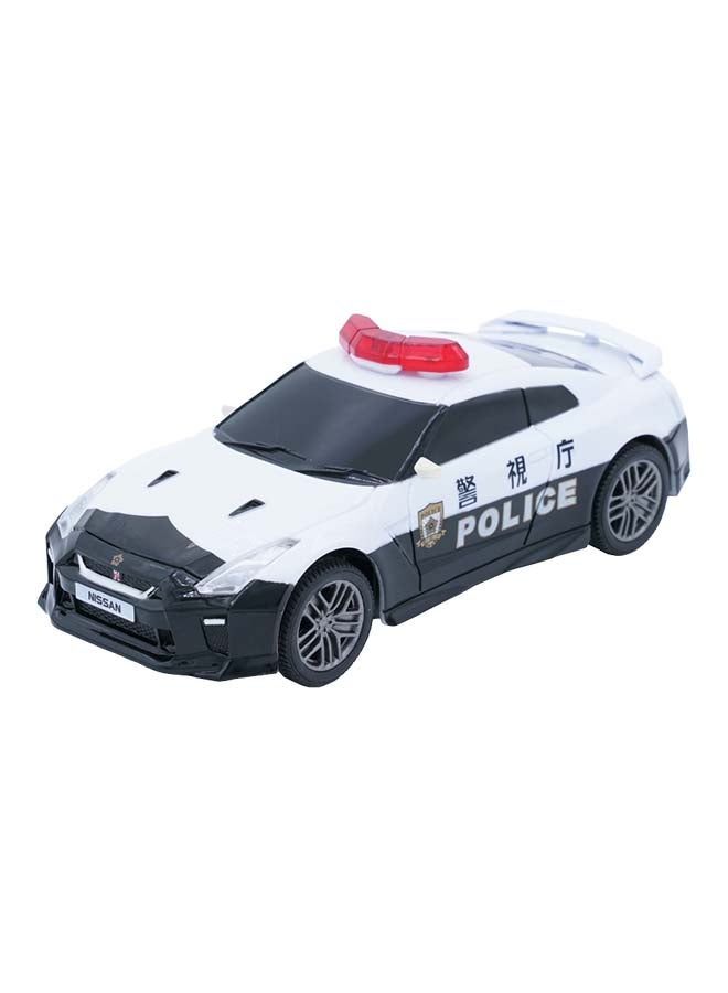 D-Power سيارة RC شرطة طوكيو GT-R مقياس 1:32 - بيضاء | سيارة دورية تحكم عن بعد مع وحدة تحكم 2.4GHz - Image 2
