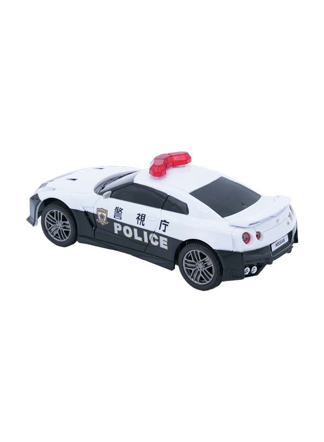 D-Power سيارة RC شرطة طوكيو GT-R مقياس 1:32 - بيضاء | سيارة دورية تحكم عن بعد مع وحدة تحكم 2.4GHz - Image 4