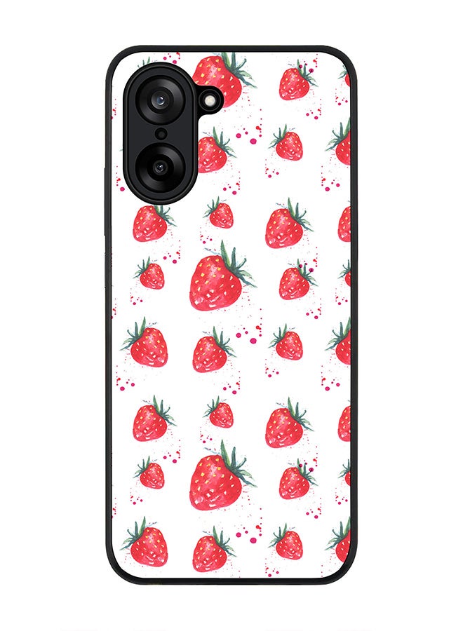 Stylizedd For OnePlus Nord CE5 / Ace 5 Racing Case,Slim fit Camera Protection, Shockproof Thin Phone cover  - Dripping Strawberries
