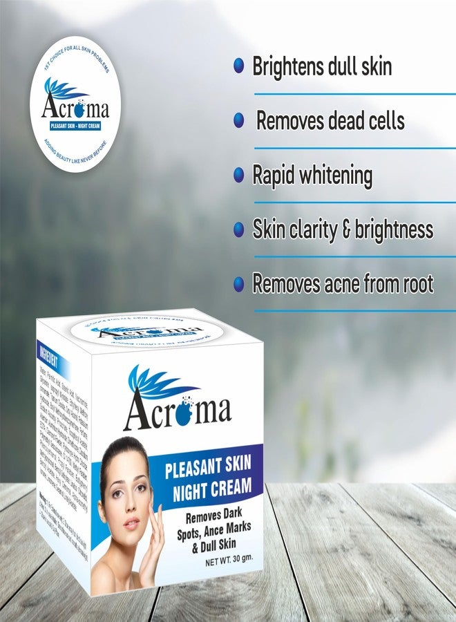 ACROMA NIGHT CREAM (30 + 30 GM) # Recommended by All India Beautician Collaborative Practice (AIBCP) - Pack of 2 - Image 2