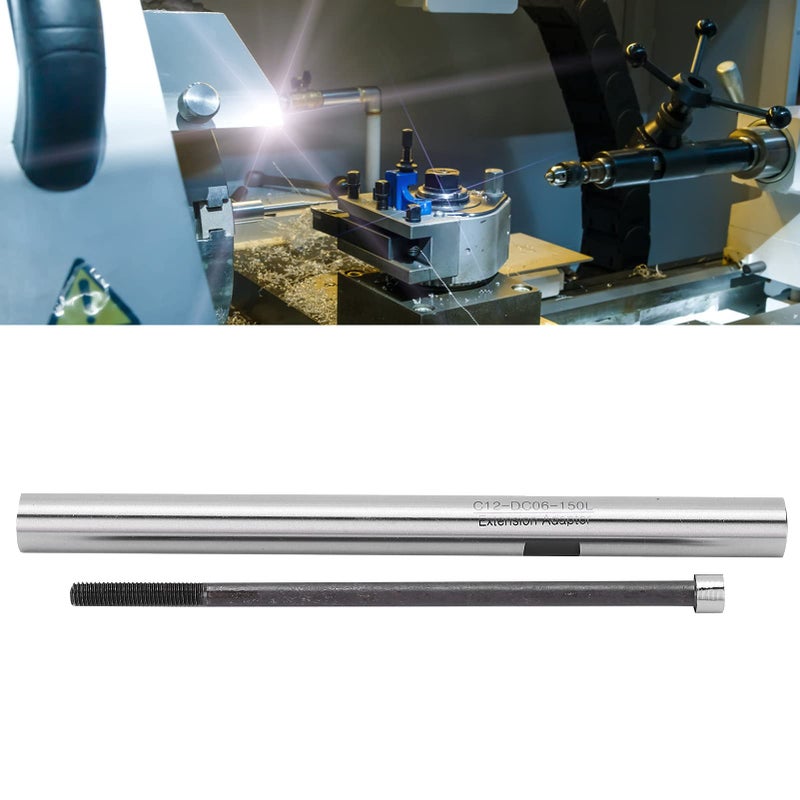مخرطة C12 150L من الفولاذ عالي السرعة من نوع السحب الخلفي بأداة CNC قضيب مخرطة 150 مم مع ثقب داخلي - Image 3