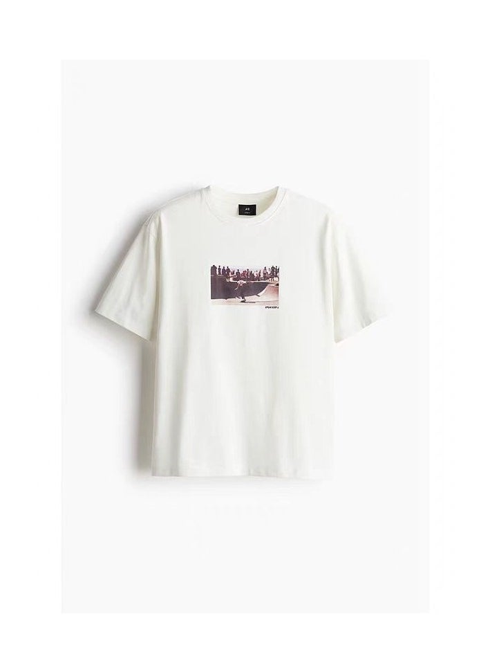 H and M - New HM Casual Loose Cotton Short Sleeved Shirt - Image 1