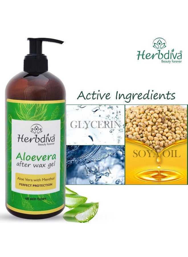 هيربيفا جل الصبار بعد إزالة الشعر بالشمع 500 مل - Image 3